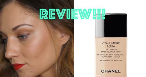 chanel vitalumiere aqua foundation review.